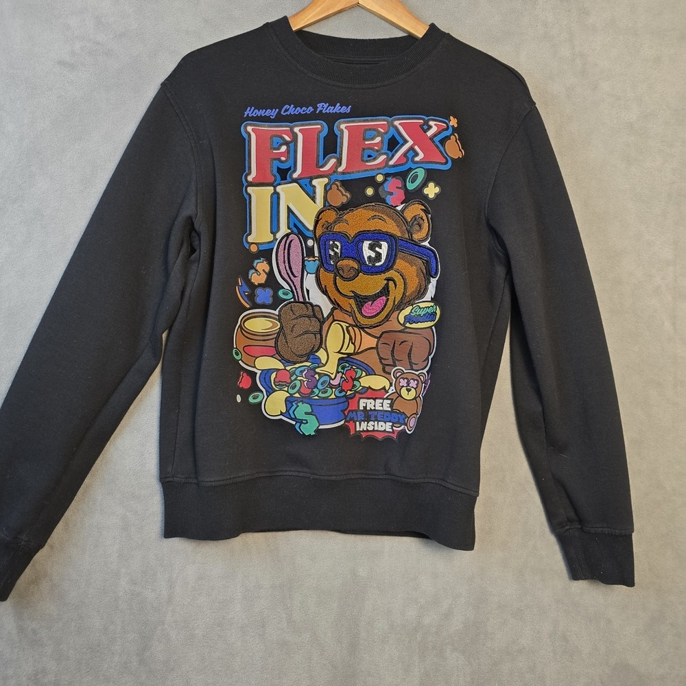 Kindred Sweater Size Med Honey Choco Flakes Flex In Embroidered Sweater